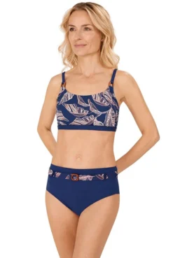 Amoena Prothesen-Bikini-Oberteil Lanzarote -Dessous Geschäft Amoena Bikinihose Lanzarote PTY 71629 indigoblau bernstein 03 1280x1280