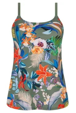 Amoena Prothesen-Tankini-Oberteil Krabi -Dessous Geschäft Amoena Tankini Top Krabi 71633 olive multi 03 1280x1280