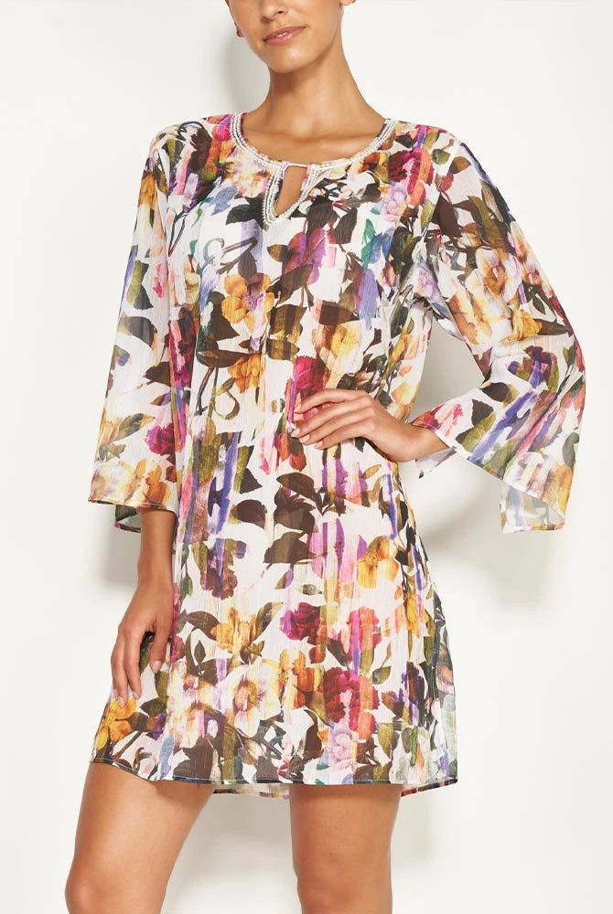 Tunika Black Flora 1 Tunika Black Flora